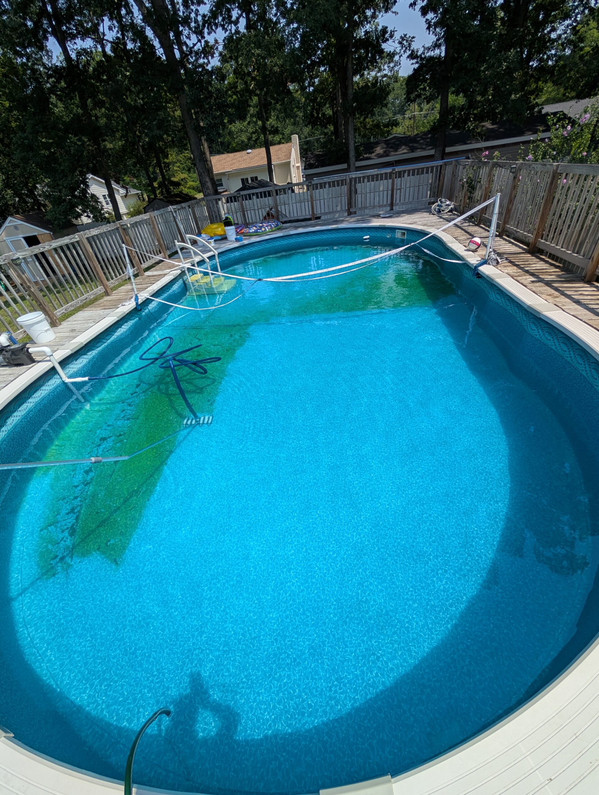 Green pool cleanup service